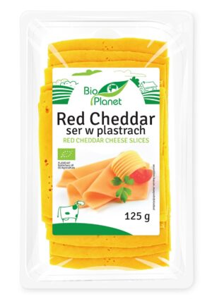 SER RED CHEDDAR PLASTRY BIO 125 g - BIO PLANET (2 szt.)