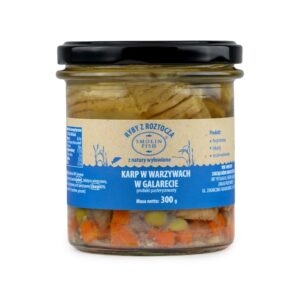 KARP W WARZYWACH W GALARECIE BEZGLUTENOWY 300 g - SMOLIN FISH (NA ZAMÓWIENIE) (1 szt.)
