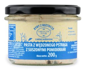 PASTA Z PSTRĄGA WĘDZONEGO Z SUSZONYMI POMIDORAMI BEZGLUTENOWA 200 g - SMOLIN FISH (NA ZAMÓWIENIE) (1 szt.)
