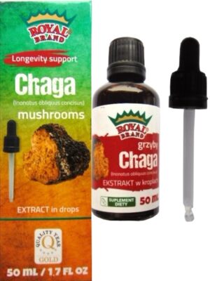 GRZYBY CHAGA EKSTRAKT W KROPLACH 50 ml - ROYAL BRAND (1 szt.)