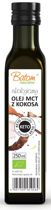 OLEJ KOKOSOWY MCT KETO BIO 250 ml - BATOM (1 szt.)
