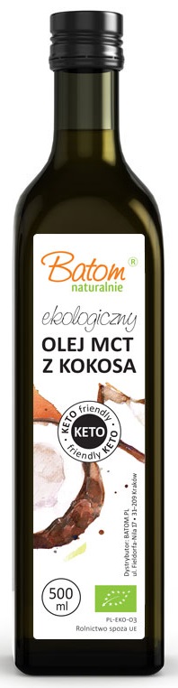 OLEJ KOKOSOWY MCT KETO BIO 500 ml - BATOM (1 szt.)
