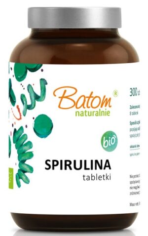 SPIRULINA BIO (400 mg) 300 TABLETEK – BATOM (1 szt.)