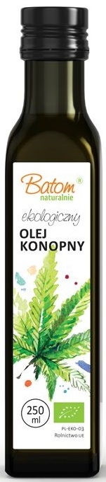 OLEJ KONOPNY TŁOCZONY NA ZIMNO BIO 250 ml - BATOM (1 szt.)