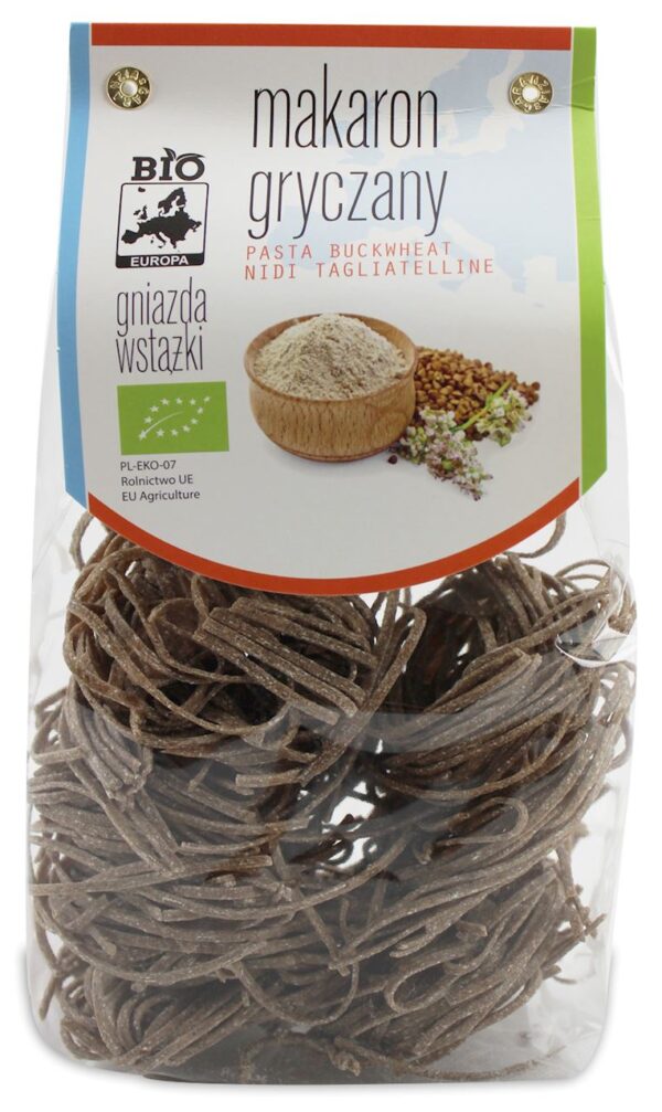 MAKARON (GRYCZANY) GNIAZDA WSTĄŻKI BIO 250 g - BIO PLANET (2 szt.)