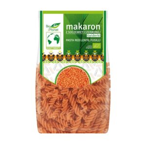 MAKARON PROTEINOWY Z SOCZEWICY CZERWONEJ ŚWIDERKI BIO 250 g - BIO PLANET (2 szt.)
