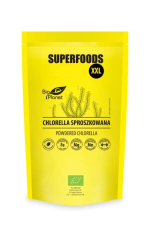 CHLORELLA SPROSZKOWANA BIO 600 g - BIO PLANET SUPERFOODS (1 szt.)