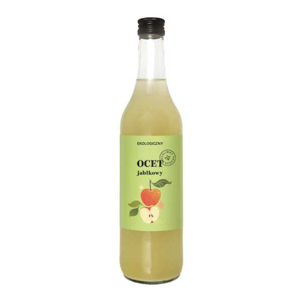 OCET JABŁKOWY 4 % NIEFILTROWANY  BIO 500 ml - DELIKATNA (2 szt.)