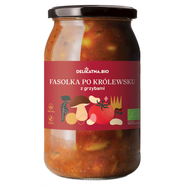 FASOLKA PO KRÓLEWSKU Z BOROWIKAMI BIO 900 ml - DELIKATNA (1 szt.)