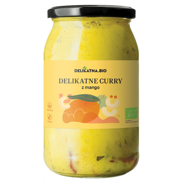CURRY DELIKATNE Z MANGO I ORZECHAMI NERKOWCA BIO 900 ml - DELIKATNA (1 szt.)