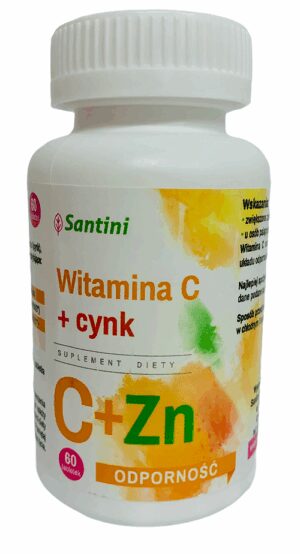WITAMINA C + CYNK 60 TABLETEK - SANTINI (2 szt.)