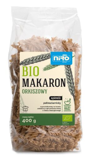 MAKARON (ORKISZOWY RAZOWY) SPIRELLI BIO 400 g - NIRO (2 szt.)