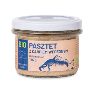 PASZTET Z KARPIEM WĘDZONYM BIO 175 g (SŁOIK) - GOSPODARSTWO RYBACKIE ZAWÓLCZE (1 szt.)