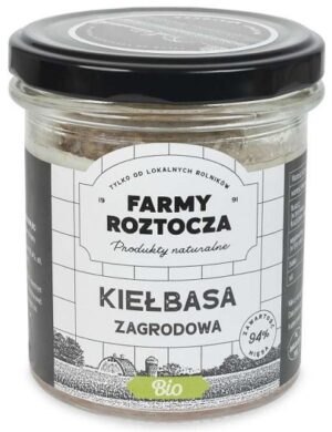 KIEŁBASA ZAGRODOWA BIO 250 g (SŁOIK) - FARMY ROZTOCZA (2 szt.)