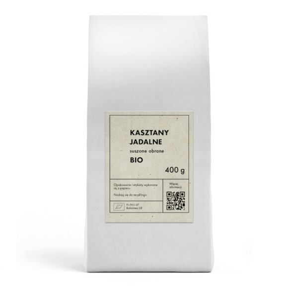 KASZTANY JADALNE SUSZONE BEZGLUTENOWE BIO 400 g - THE PLANET (1 szt.)