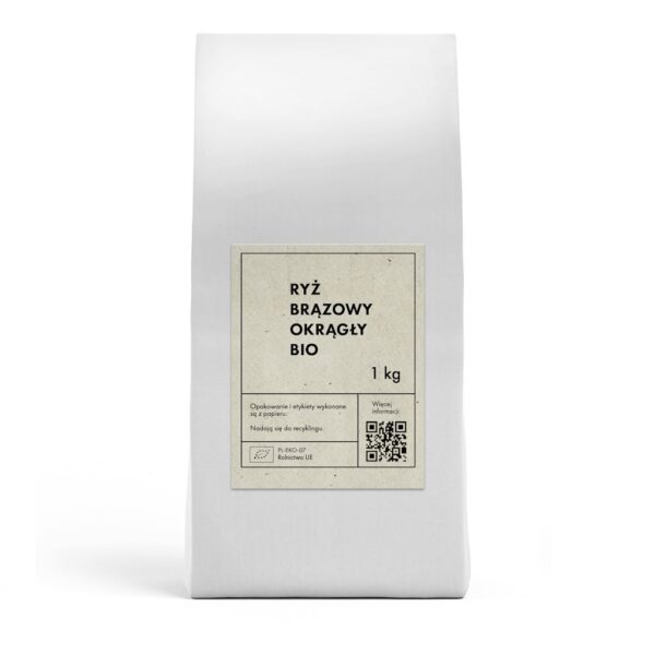 RYŻ BRĄZOWY OKRĄGŁY BIO 1 kg - THE PLANET (2 szt.)