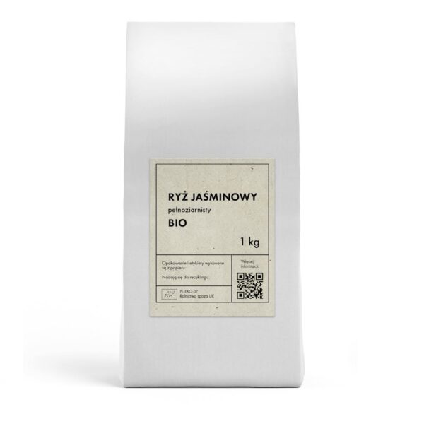 RYŻ JAŚMINOWY PEŁNOZIARNISTY BIO 1 kg - THE PLANET (2 szt.)