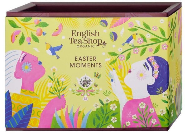 KOLEKCJA HERBAT I HERBATEK WIELKANOCNYCH BIO PIRAMIDKI 3 SMAKI (12 x 2 g) 24 g - ENGLISH TEA SHOP (PRODUKT SEZONOWY) (1 szt.)