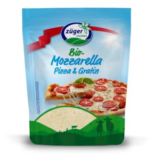 MOZZARELLA TARTA DO PIZZY BIO 150 g - ZUGER (2 szt.)