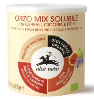 KAWA ZBOŻOWA INSTANT Z CYKORIĄ I FIGAMI BIO 125 g - ALCE NERO (2 szt.)