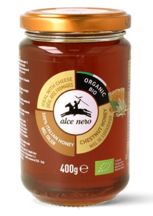 MIÓD KASZTANOWY BIO 400 g - ALCE NERO (1 szt.)