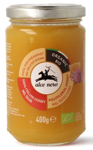 MIÓD WIELOKWIATOWY BIO 400 g - ALCE NERO (1 szt.)