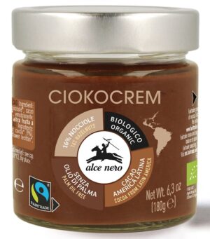 KREM ORZECHOWO - CZEKOLADOWY FAIR TRADE BIO 180 g - ALCE NERO (2 szt.)