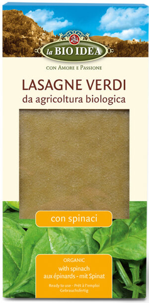 MAKARON (SEMOLINOWY ZE SZPINAKIEM) LASAGNE BIO 250 g - LA BIO IDEA (1 szt.)