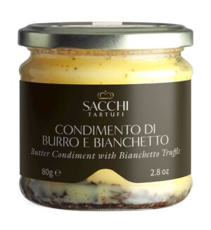 MASŁO KLAROWANE Z TRUFLĄ BIAŁĄ I SEREM GRANA PADANO 80 g - SACCHI TARTUFI (1 szt.)