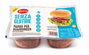 BUŁKI DO HAMBURGERÓW BEZGLUTENOWE (4 szt.) 300 g - DORIA (2 szt.)