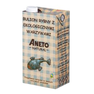 BULION RYBNY Z BIO WARZYWAMI W PŁYNIE BEZGLUTENOWY 1 L - ANETO NATURAL (1 szt.)