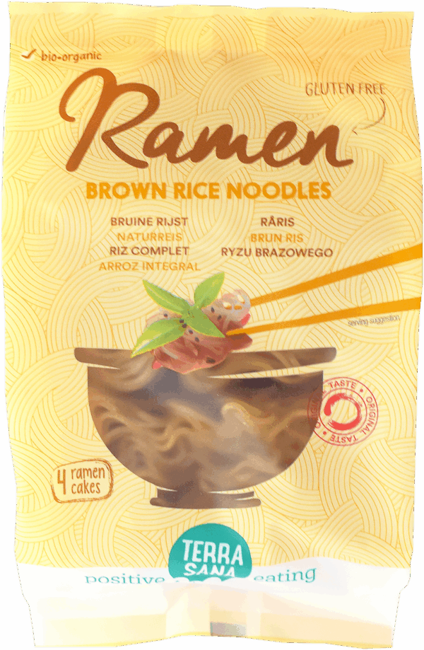 MAKARON (RYŻOWY RAZOWY) NOODLE RAMEN BEZGLUTENOWY BIO 280 g - TERRASANA (1 szt.)