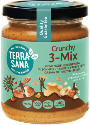 KREM ORZECHOWY CRUNCHY MIX (3 ORZECHY) BIO 250 g - TERRASANA (1 szt.)