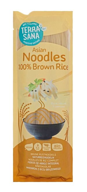 MAKARON (RYŻOWY RAZOWY) NOODLE SPAGHETTI BEZGLUTENOWY BIO 250 g - TERRASANA (2 szt.)