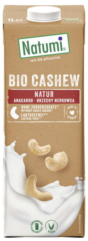 NAPÓJ Z ORZECHÓW NERKOWCA BEZ CUKRU BIO 1 L - NATUMI (2 szt.)