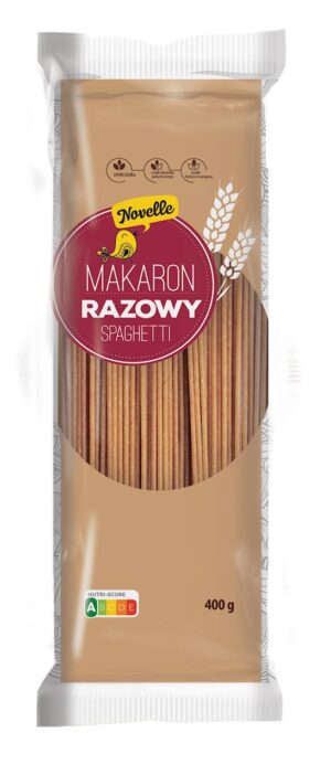 MAKARON (SEMOLINOWY RAZOWY) SPAGHETTI 400 g - NOVELLE (1 szt.)