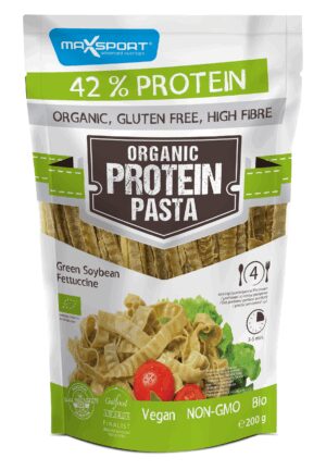 MAKARON PROTEINOWY (Z SOI ZIELONEJ) FETTUCCINE BEZGLUTENOWY BIO 200 g - MAXSPORT (1 szt.)