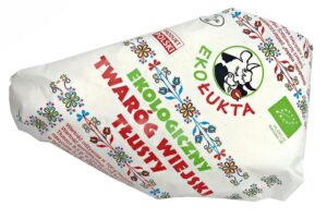 TWARÓG WIEJSKI KLINEK TŁUSTY BIO (około 0,35 kg) - EKO ŁUKTA