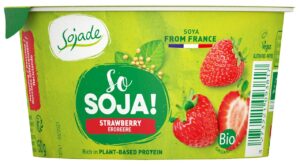 DESER SOJOWY TRUSKAWKOWY BEZGLUTENOWY BIO 150 g - SOJADE (3 szt.)