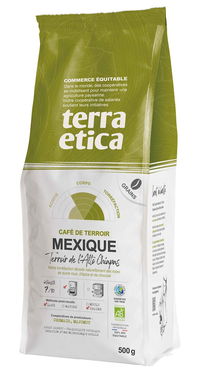 KAWA ZIARNISTA ARABICA 100 % MEKSYK BIO 500 g - TERRA ETICA (1 szt.)