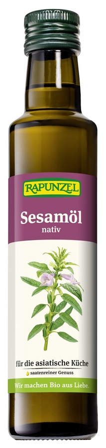 OLEJ SEZAMOWY TŁOCZONY NA ZIMNO BIO 250 ml - RAPUNZEL (2 szt.)