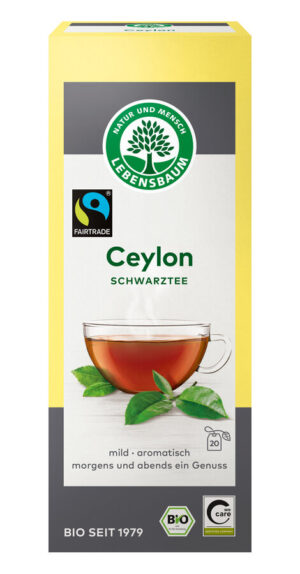 HERBATA CZARNA CEJLOŃSKA FAIR TRADE BIO (20 x 2 g) 40 g - LEBENSBAUM (3 szt.)