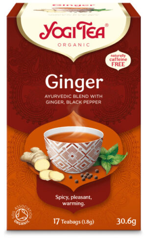 HERBATKA IMBIROWA (GINGER) BIO (17 x 1,8 g) 30,6 g - YOGI TEA (3 szt.)