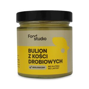 BULION DROBIOWY W PŁYNIE BEZGLUTENOWY BIO (SŁOIK) 350 ml - FOOD STUDIO (2 szt.)