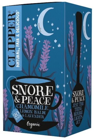HERBATKA Z MELISĄ I LAWENDĄ NA SEN (SNORE & PEACE) BIO (20 x 1,5 g) 30 g - CLIPPER (3 szt.)