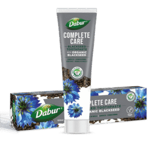 PASTA DO ZĘBÓW KOMPLEKSOWA PIELĘGNACJA Z CZARNUSZKĄ BEZ FLUORU 100 ml - DABUR (2 szt.)