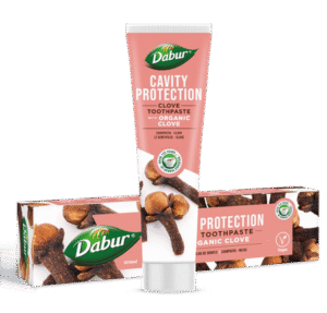 PASTA DO ZĘBÓW PRZECIWPRÓCHNICZA Z GOŹDZIKIEM BEZ FLUORU 100 ml - DABUR (2 szt.)