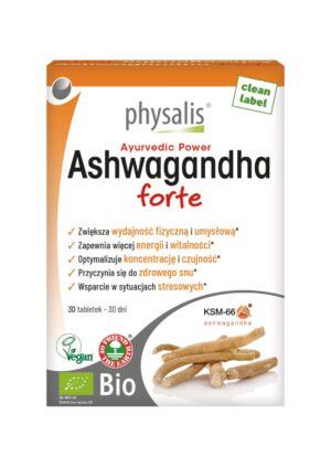 ASHWAGANDHA FORTE EKSTRAKT BIO (600 mg) 30 TABLETEK - PHYSALIS (1 szt.)