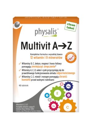 MULTIWITAMINA (MULTIVIT A - Z) 45 TABLETEK - PHYSALIS (1 szt.)