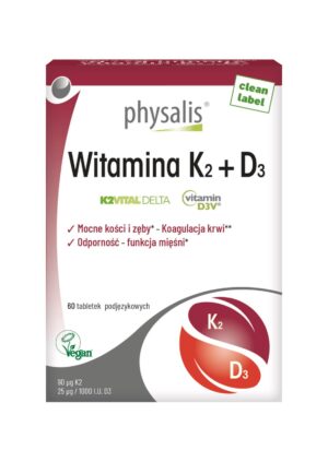 WITAMINA K2 + D3 60 TABLETEK - PHYSALIS (1 szt.)